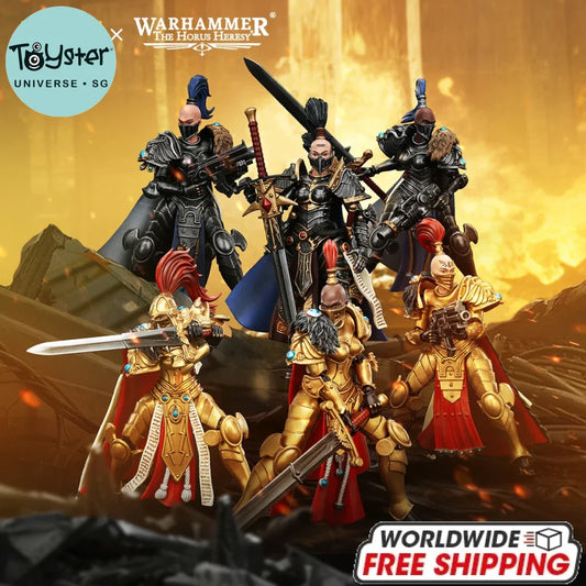 JOYTOY Warhammer 40k 1/18 Action Figures Sisters of Silence Knight-Commander Jenetia Krole White Falcons Vigilator Cadre