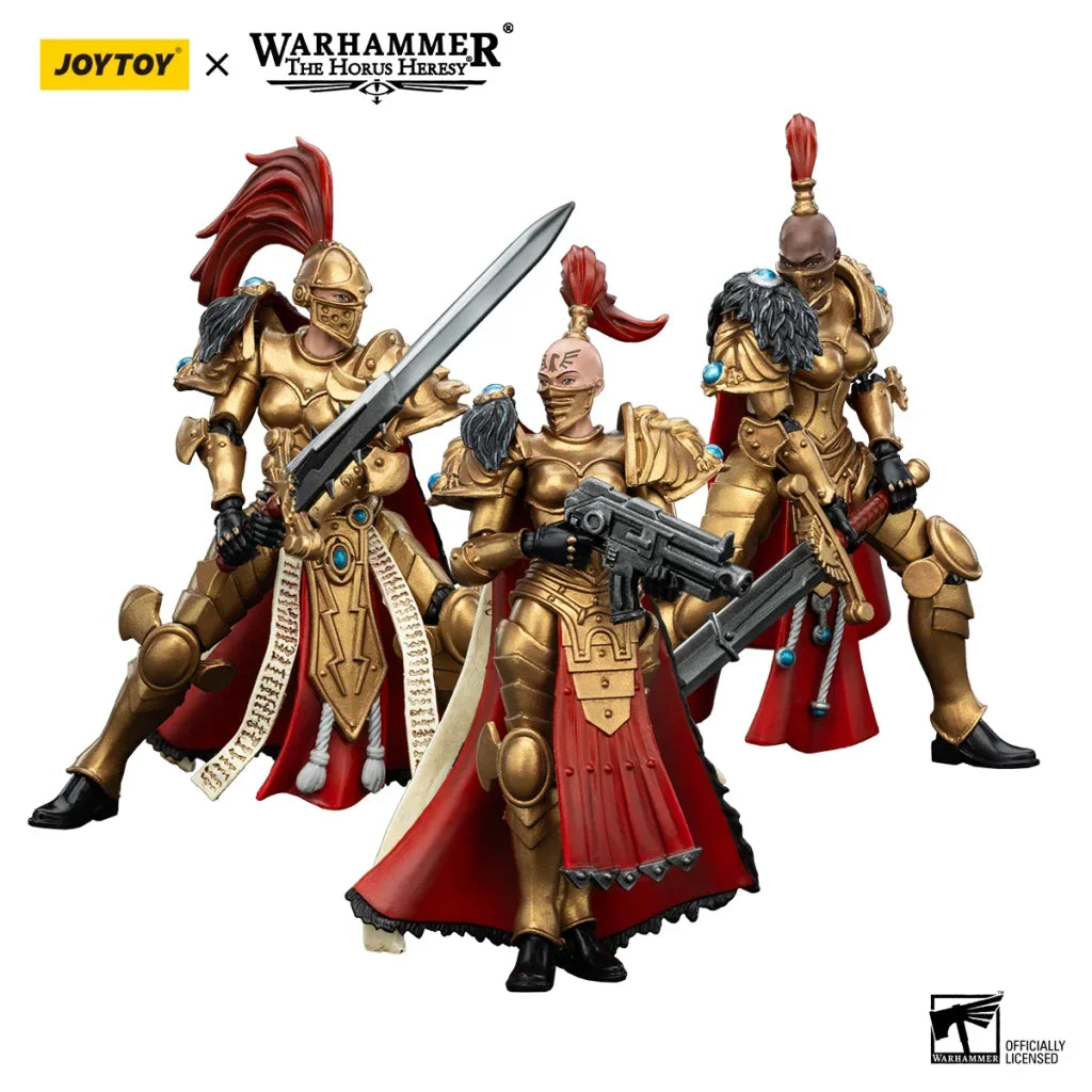 JOYTOY Warhammer 40k 1/18 Action Figures Sisters of Silence Knight-Commander Jenetia Krole White Falcons Vigilator