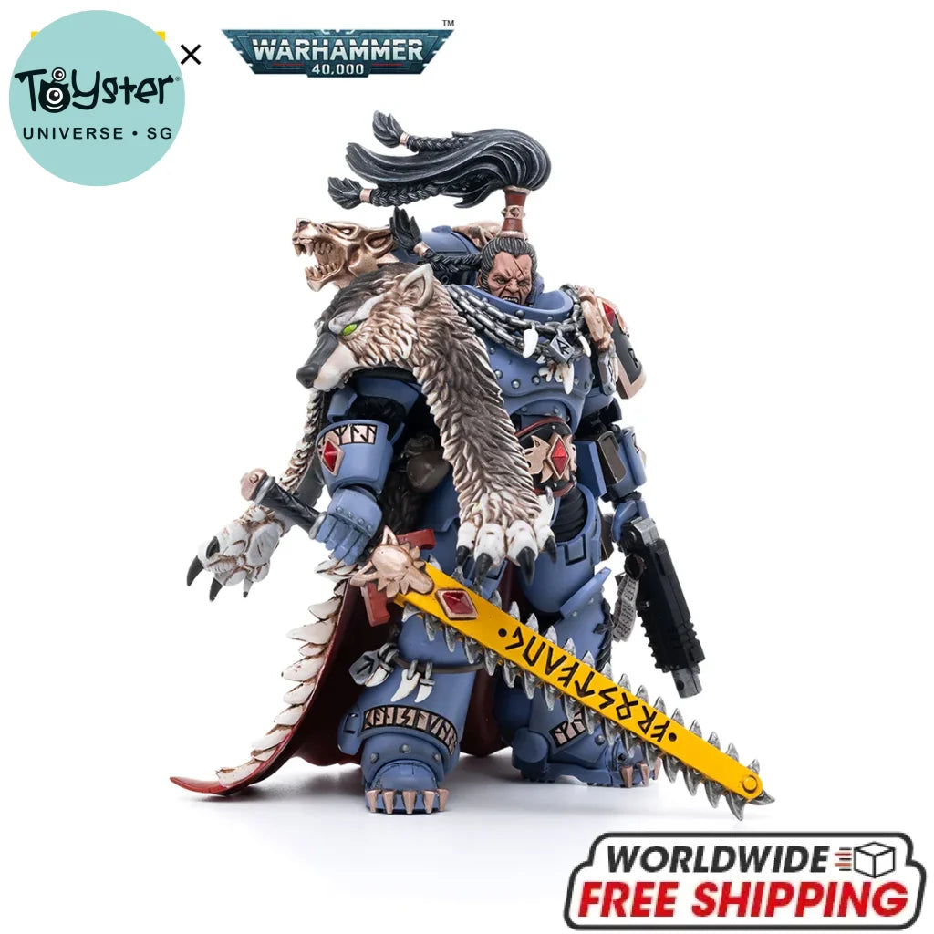 JOYTOY Warhammer 40k 1/18 Action Figures Space Wolves Ragnar Blackmane - 12.2cm