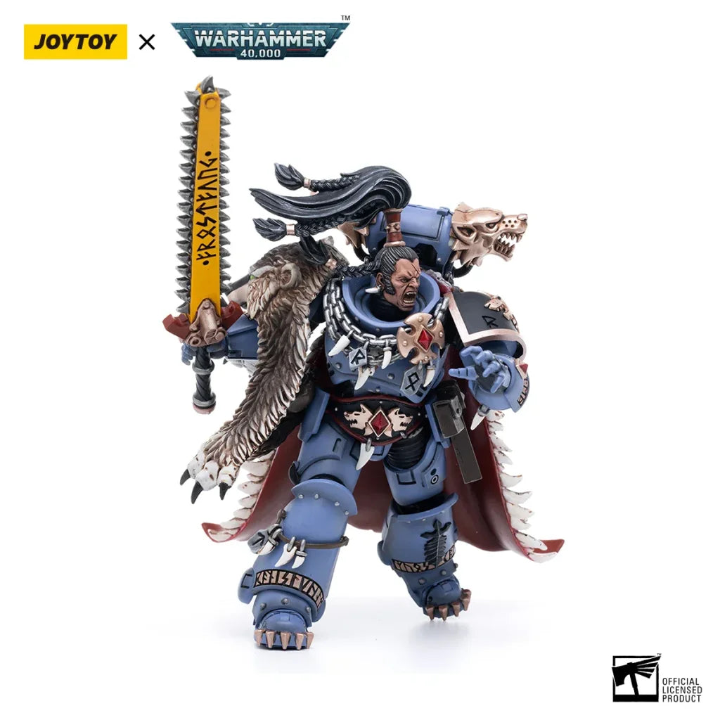 JOYTOY Warhammer 40k 1/18 Action Figures Space Wolves Ragnar Blackmane - 12.2cm