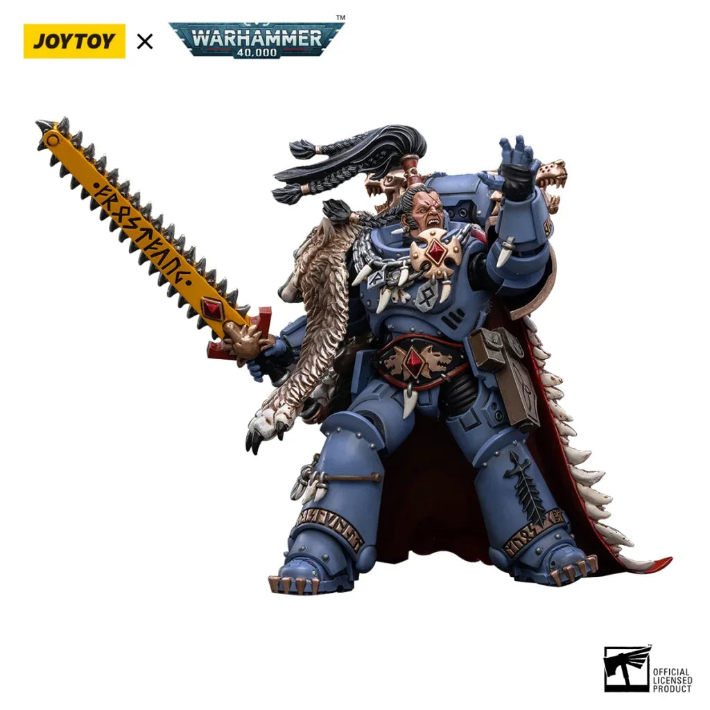 JOYTOY Warhammer 40k 1/18 Action Figures Space Wolves Ragnar Blackmane - 12.2cm
