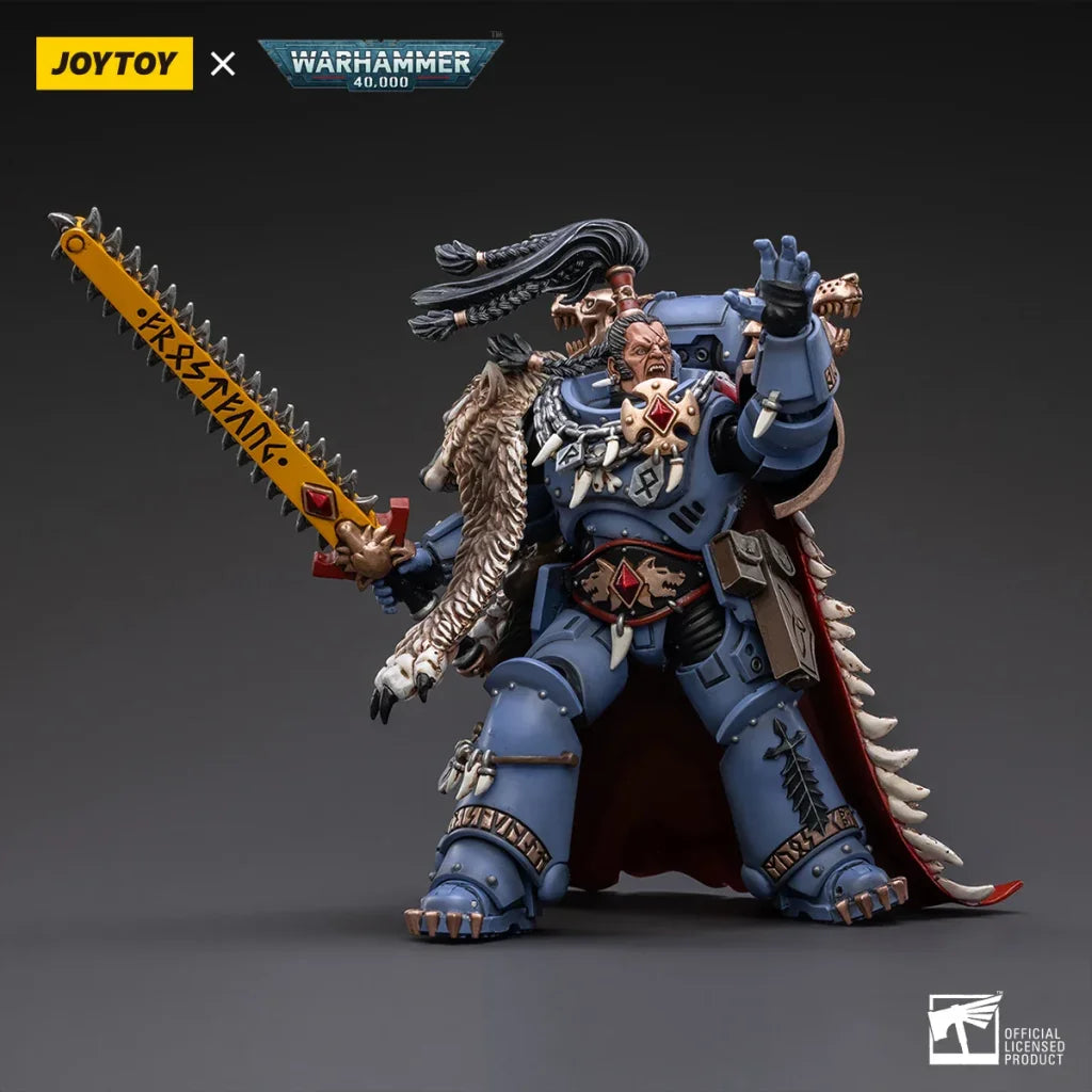 JOYTOY Warhammer 40k 1/18 Action Figures Space Wolves Ragnar Blackmane - 12.2cm