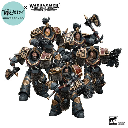 JOYTOY Warhammer 40k 1/18 Action Figures Space Wolves Varagyr Wolf Guard Squad