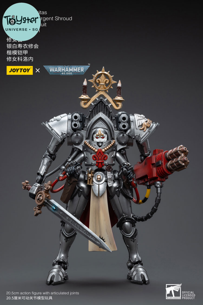 Joytoy Warhammer 40K Adepta Sororitas Order Of The Argent Shroud Paragon Warsuit Sister Collaen