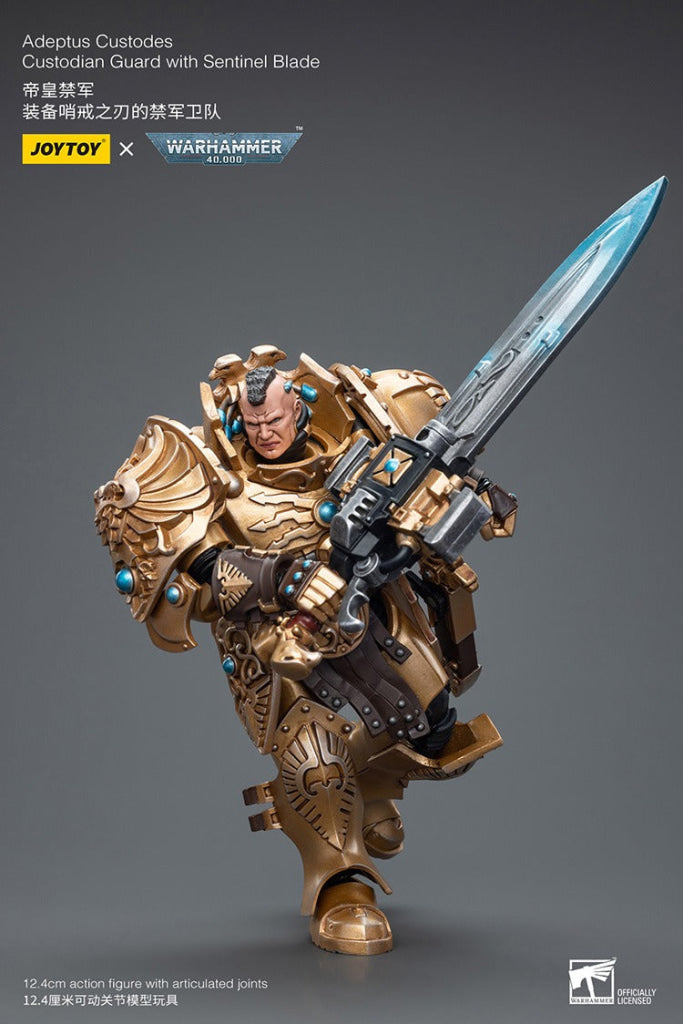 Joytoy Warhammer 40K Adeptus Custodes Custodian Guard With Sentinel Blade Warhammer