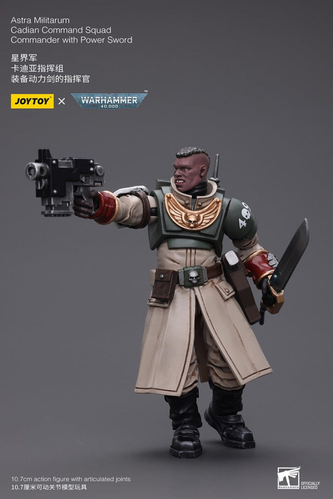 Joytoy Warhammer 40K Astra Militarum Cadian Command Squad Commander With Power Sword Jt7905