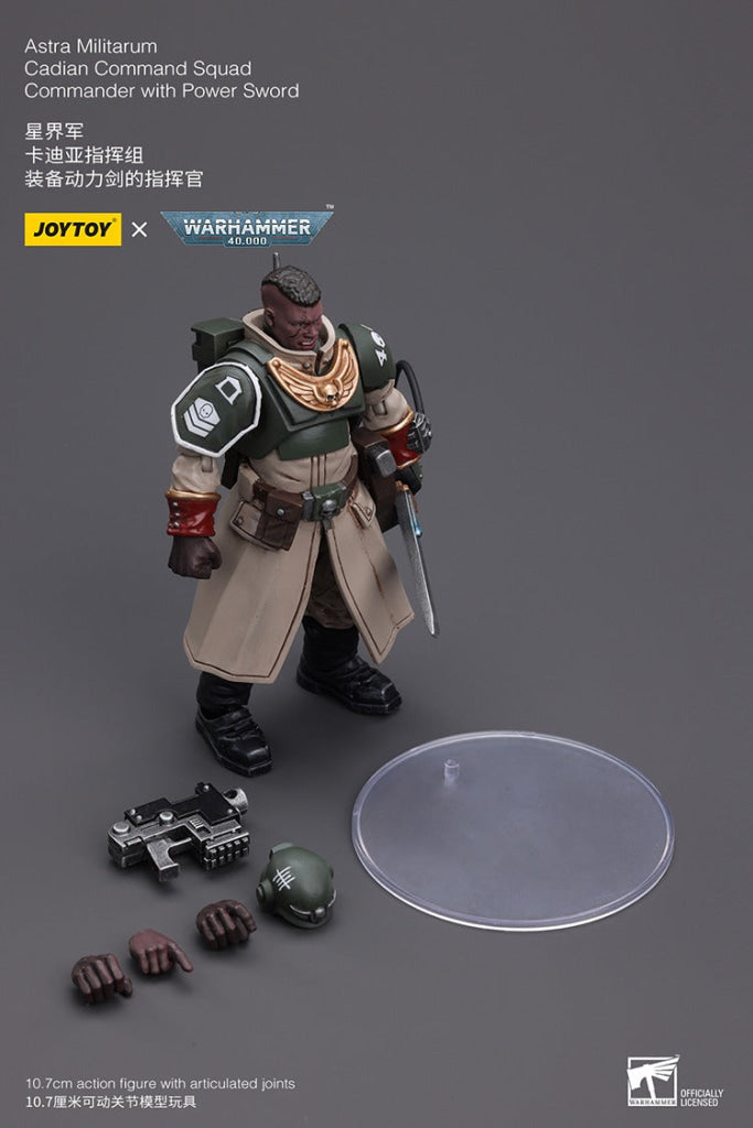Joytoy Warhammer 40K Astra Militarum Cadian Command Squad Commander With Power Sword Jt7905
