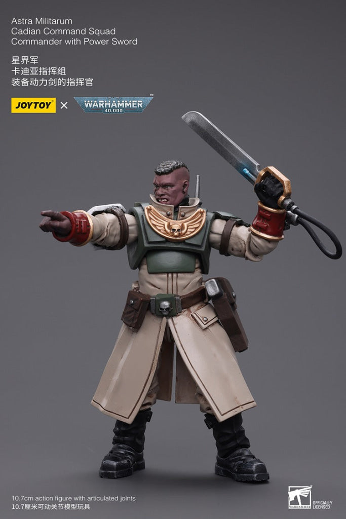Joytoy Warhammer 40K Astra Militarum Cadian Command Squad Commander With Power Sword Jt7905