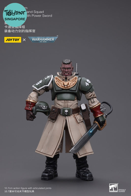 Joytoy Warhammer 40K Astra Militarum Cadian Command Squad Commander With Power Sword Jt7905