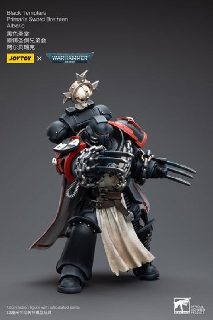 Joytoy Warhammer 40K Black Templars Primaris Sword Brethren Alberic Jt3822 Warhammer