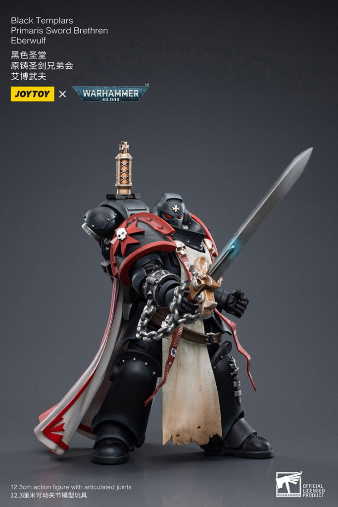 Joytoy Warhammer 40K Black Templars Primaris Sword Brethren Eberwulf Jt6502 Warhammer