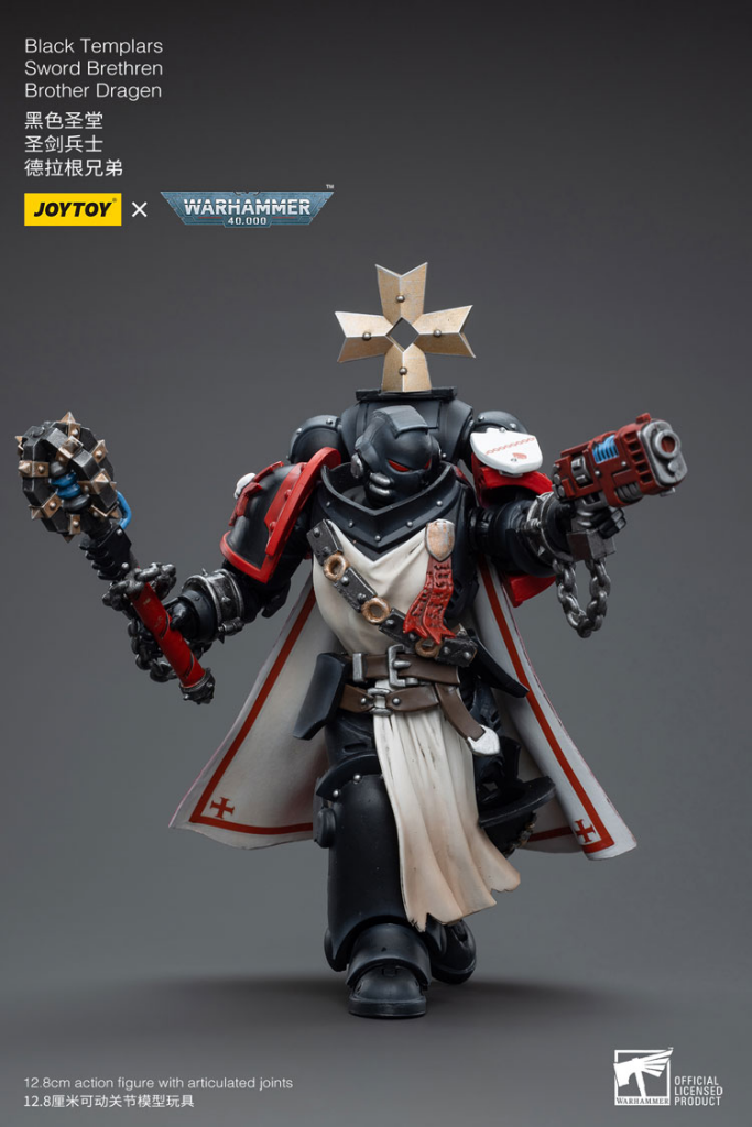 Joytoy Warhammer 40K Black Templars Sword Brethren Brother Dragen Jt4867 Warhammer