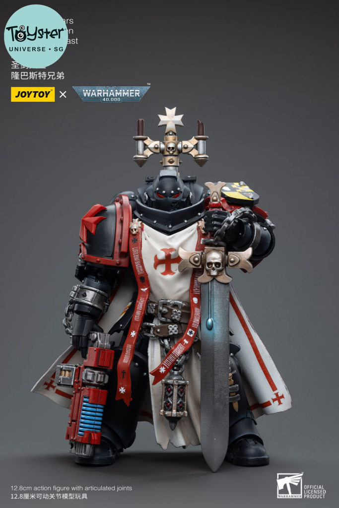 Joytoy Warhammer 40K Black Templars Sword Brethren Brother Lombast - Jt4850 Warhammer
