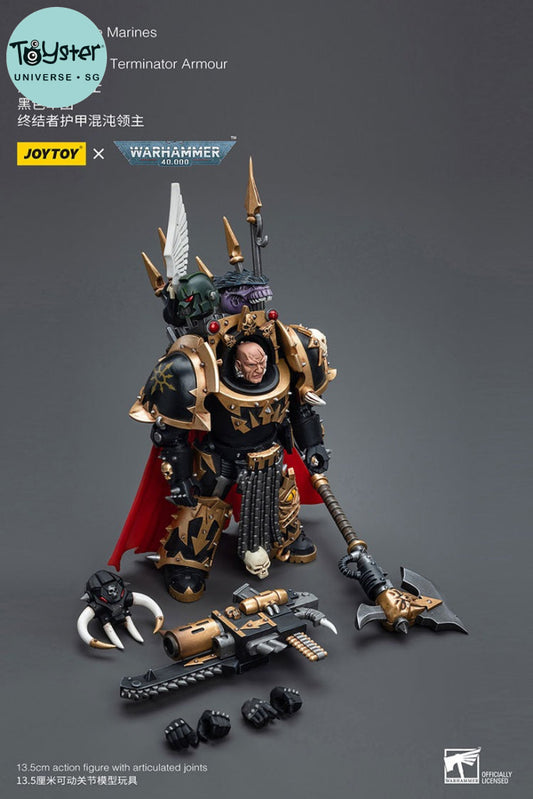 Joytoy Warhammer 40K Chaos Space Marines Black Legion Lord In Terminator Armour Jt6489 Warhammer