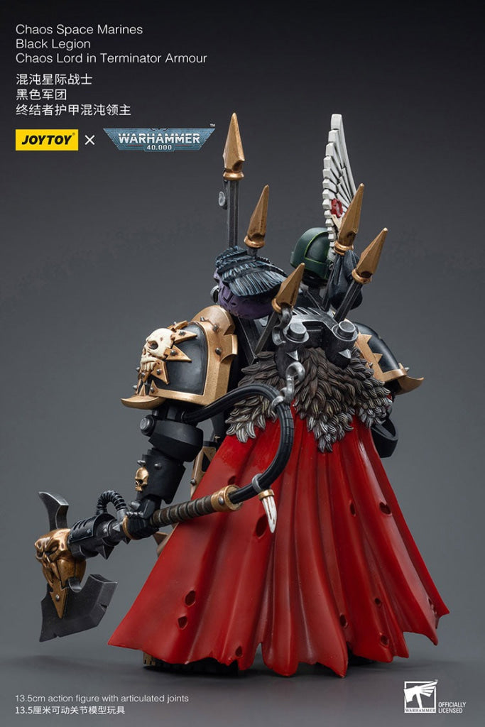 Joytoy Warhammer 40K Chaos Space Marines Black Legion Lord In Terminator Armour Jt6489 Warhammer