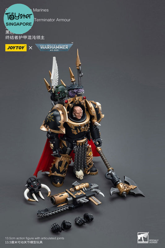 Joytoy Warhammer 40K Chaos Space Marines Black Legion Lord In Terminator Armour Jt6489 Warhammer