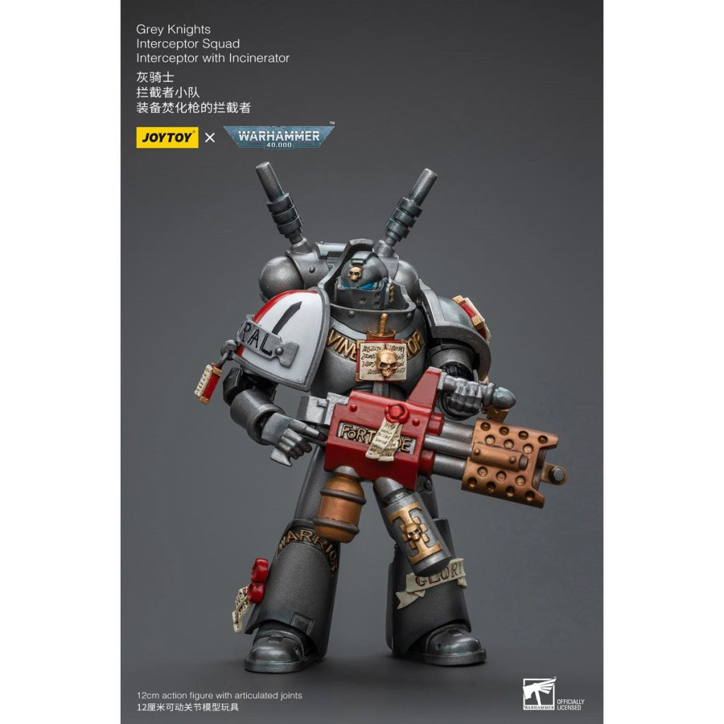 Joytoy Warhammer 40K Grey Knights Interceptor Squad With Incinerator Jt8971 Warhammer