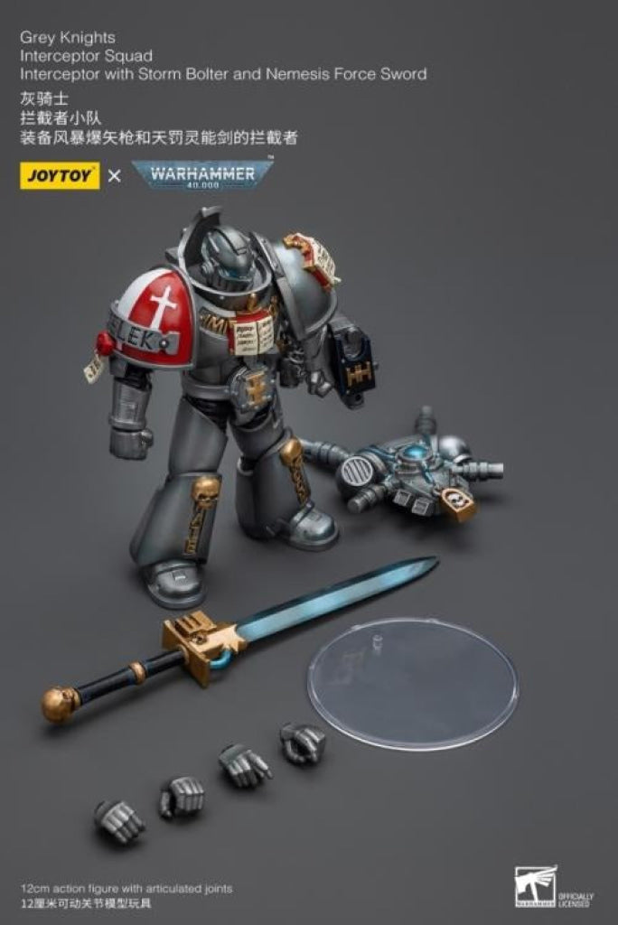 Joytoy Warhammer 40K Grey Knights Interceptor Squad With Storm Bolter And Nemesis Force Sword