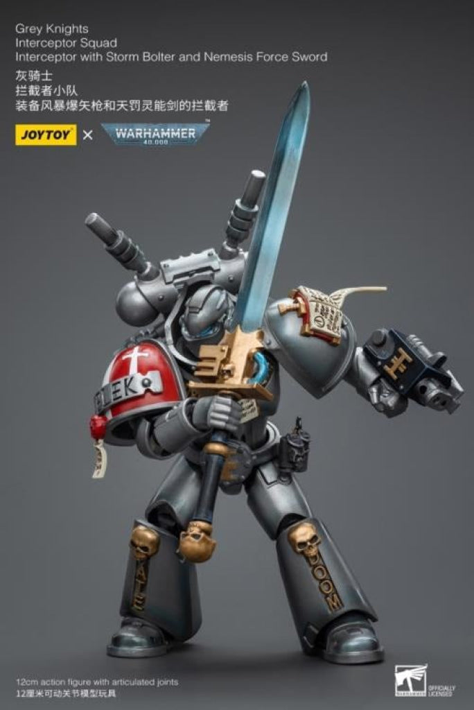Joytoy Warhammer 40K Grey Knights Interceptor Squad With Storm Bolter And Nemesis Force Sword