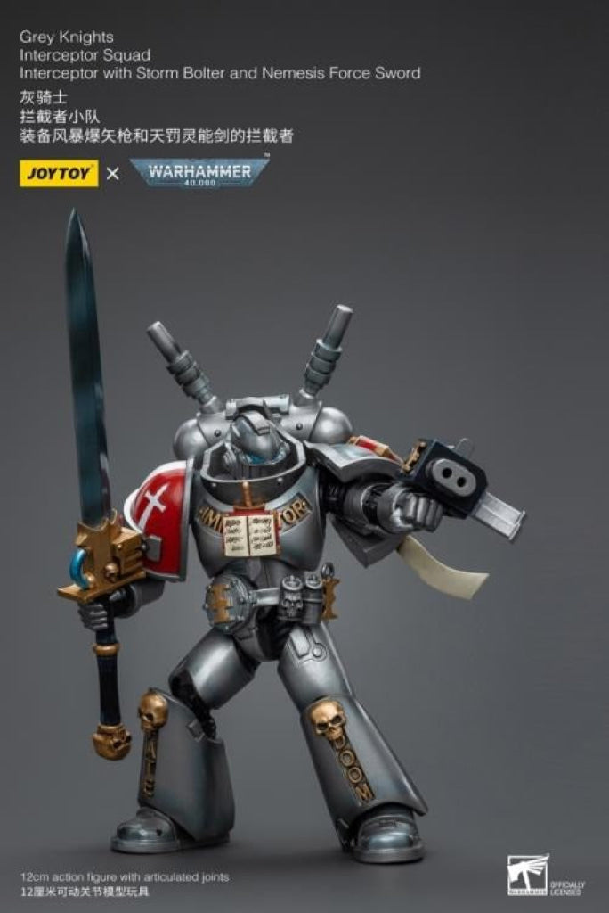 Joytoy Warhammer 40K Grey Knights Interceptor Squad With Storm Bolter And Nemesis Force Sword