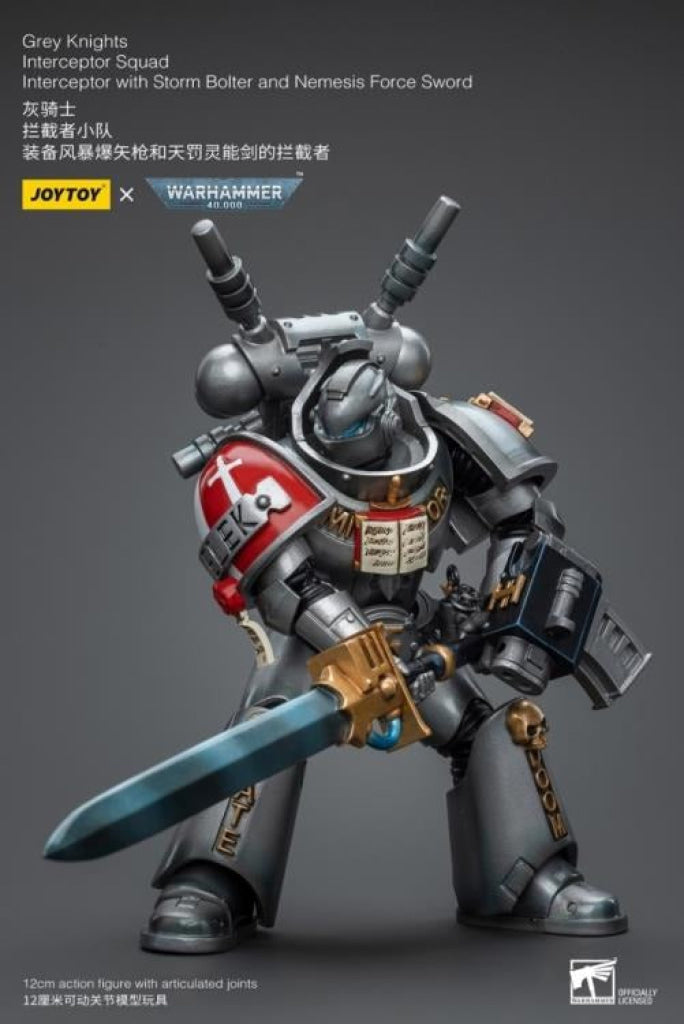 Joytoy Warhammer 40K Grey Knights Interceptor Squad With Storm Bolter And Nemesis Force Sword