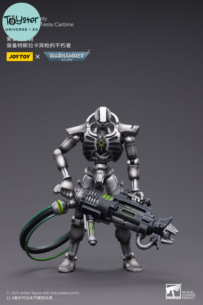 Joytoy Warhammer 40K Necrons Sautekh Dynasty Immortal With Tesla Carbine Warhammer