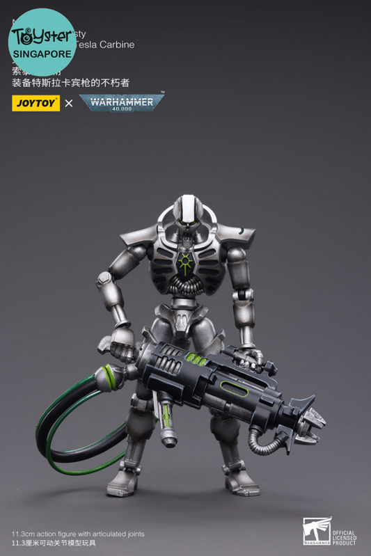 Joytoy Warhammer 40K Necrons Sautekh Dynasty Immortal With Tesla Carbine Warhammer