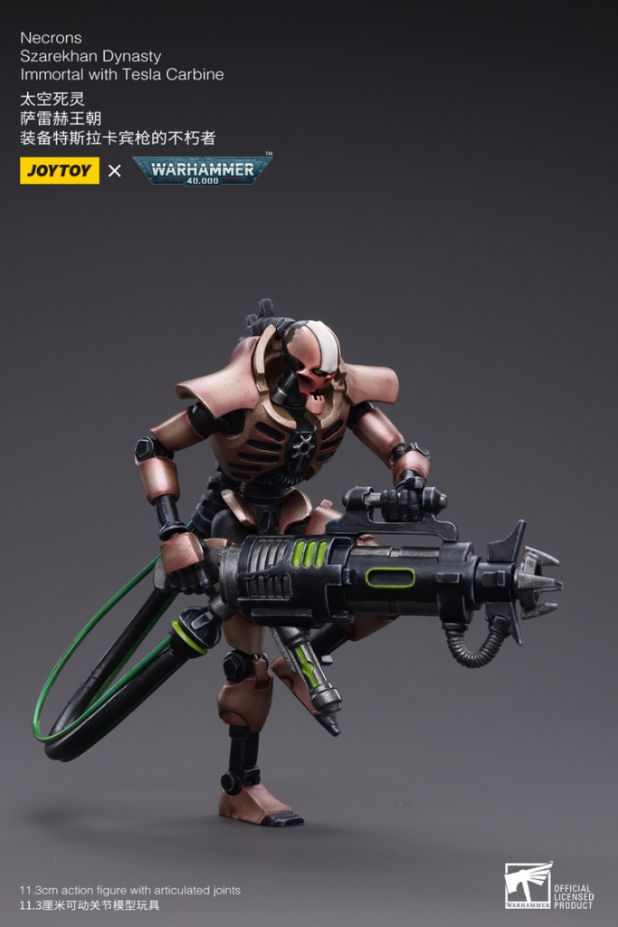 Joytoy Warhammer 40K Necrons Szarekhan Dynasty Lmmortal With Tesla Carbines Warhammer