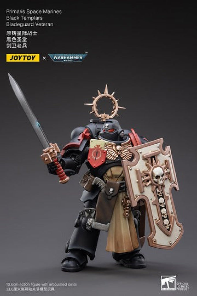 Joytoy Warhammer 40K Primaris Space Marines Black Templars Bladeguard Veteran Jt2801 Warhammer