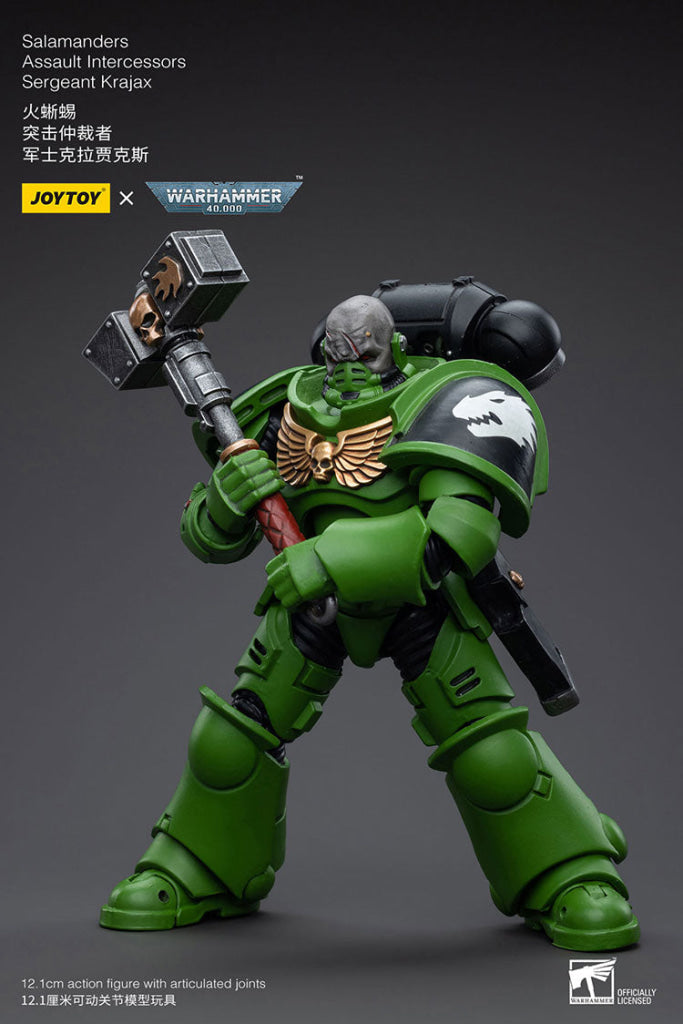 Joytoy Warhammer 40K Salamanders Assault Intercessors Sergeant Krajax Warhammer