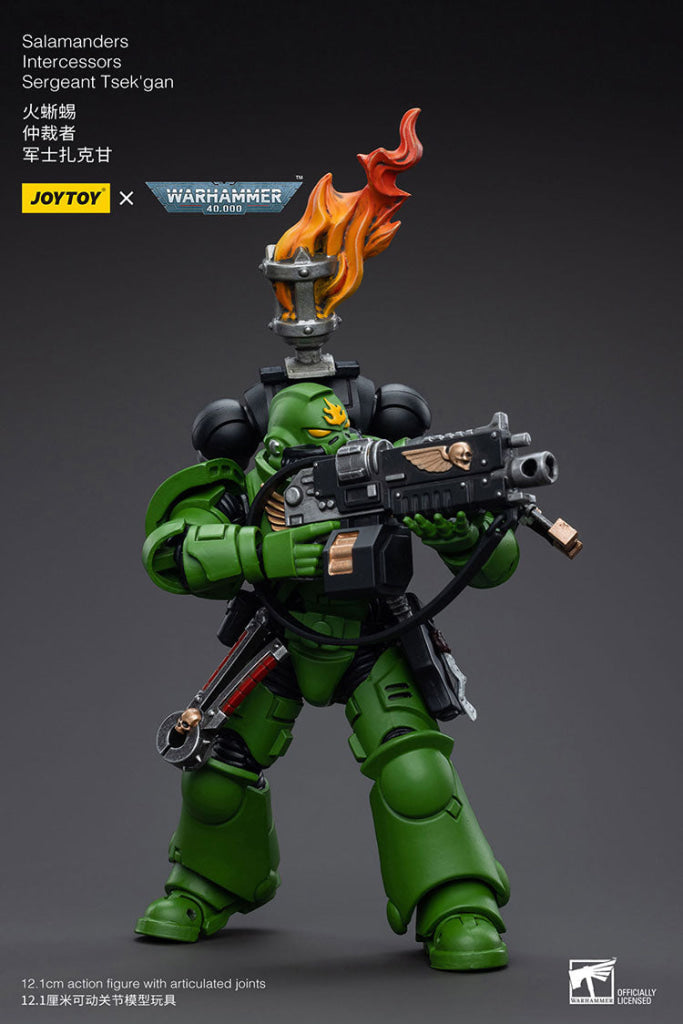 Joytoy Warhammer 40K Salamanders Intercessors Sergeant Tsek’gan Warhammer