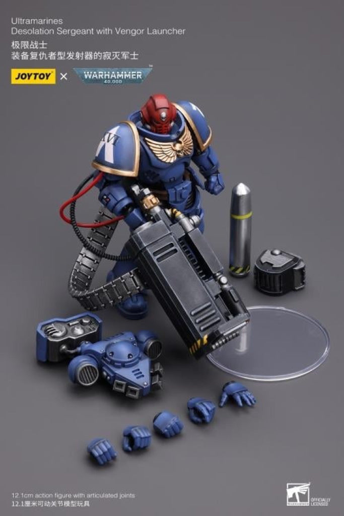 Joytoy Warhammer 40K Ultramarines Desolation Sergeant With Vengor Launcher Jt8803 Warhammer