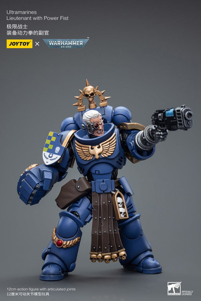 Joytoy Warhammer 40K Ultramarines Lieutenant With Power Fist Jt7677 Warhammer