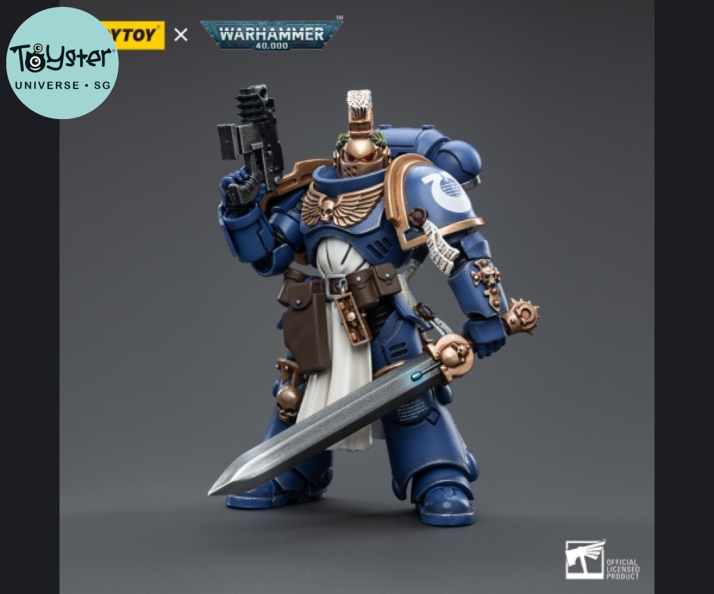 Joytoy Warhammer 40K Ultramarines Primaris Company Champion Brother Parnaeus Warhammer
