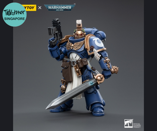 Joytoy Warhammer 40K Ultramarines Primaris Company Champion Brother Parnaeus Warhammer