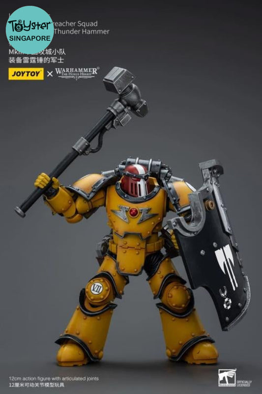 Joytoy Warhammer Imperial Fists Legion Mkiii Breacher Squad Sergeant With Thunder Hammer Jt9107
