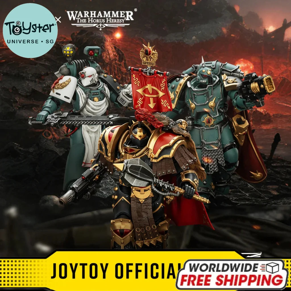 JOYTOY Warhammer The Horus Heresy 1/18 Action Figures Sons of Horus Legion Cataphractii Praetor with Combi-Melta and
