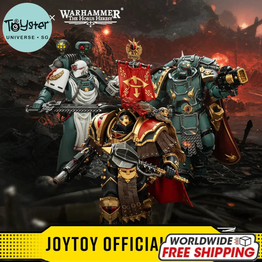JOYTOY Warhammer The Horus Heresy 1/18 Action Figures Sons of Horus Legion Cataphractii Praetor with Combi-Melta and