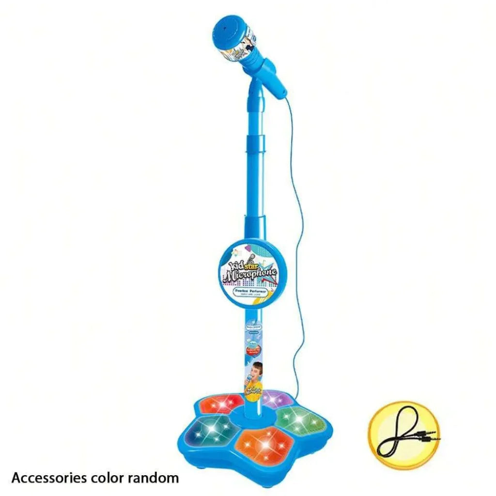 Karaoke Machine Microphone Stand - Blue