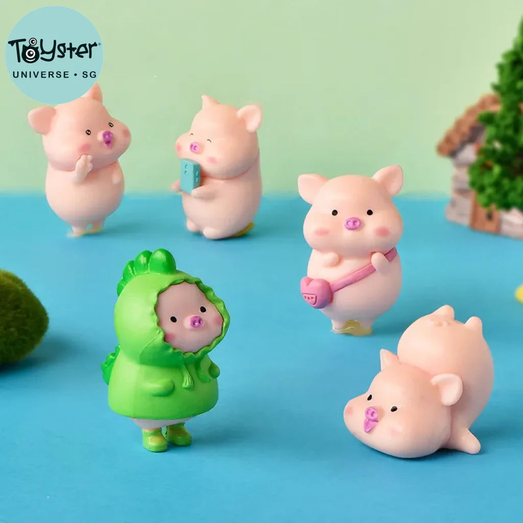 Kawaii Pig Resin Diy Home Decoration Figurines