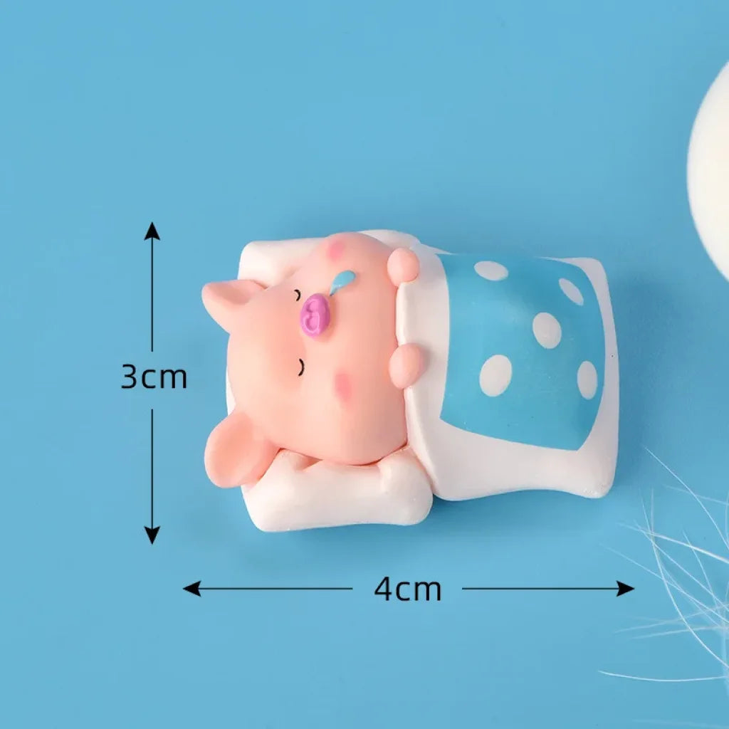 Kawaii Pig Resin Diy Home Decoration Figurines