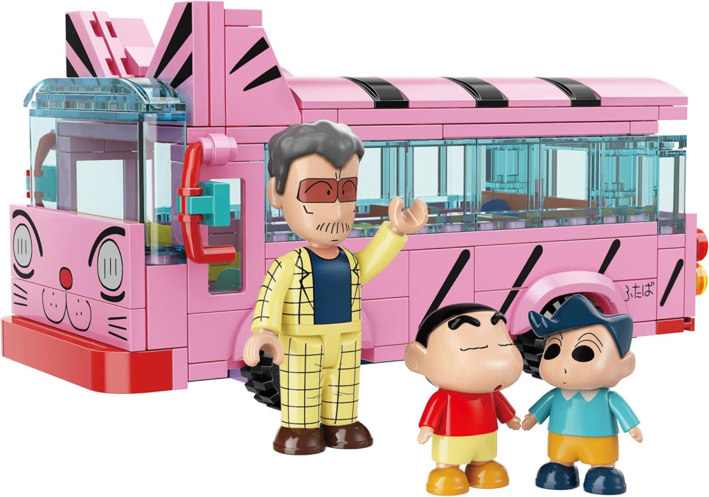 Keeppley Cat-Liked School Bus Crayon Shinchan
