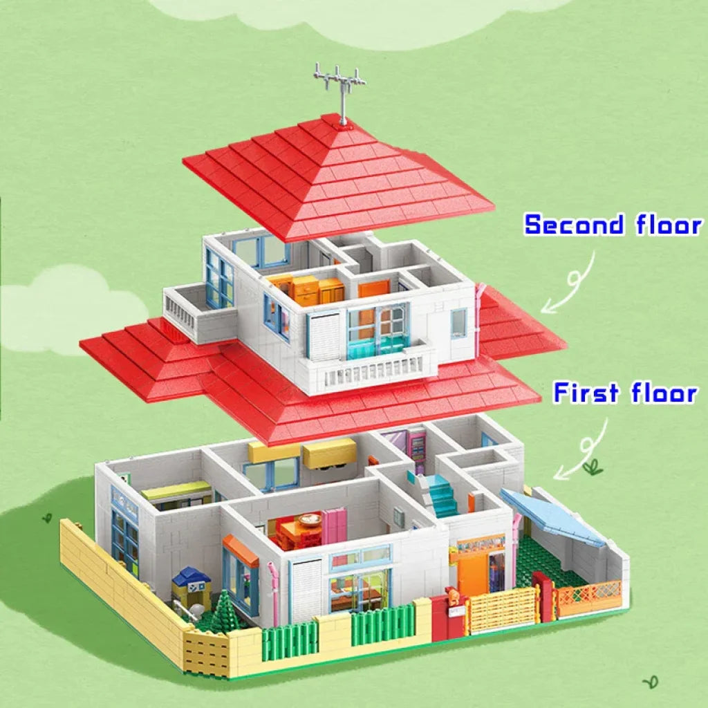 Keeppley Crayon Shin-chan Building Block Nohara Shinnosuke's House K20612