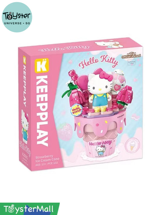 Keeppley Hello Kitty Strawberry Crispy Cone Sanrio