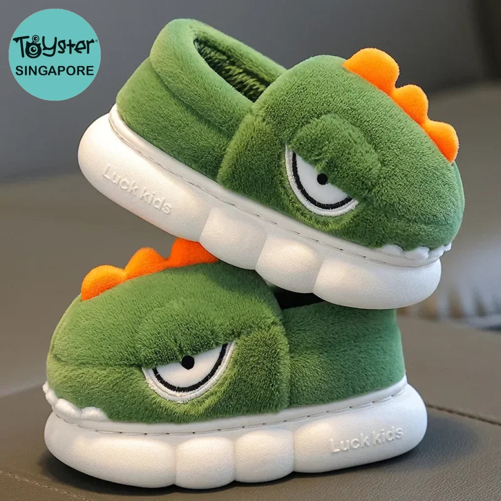 Kids Adorable Dinosaur Slippers