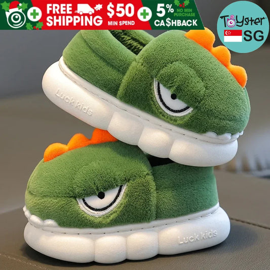 Kids Adorable Dinosaur Slippers