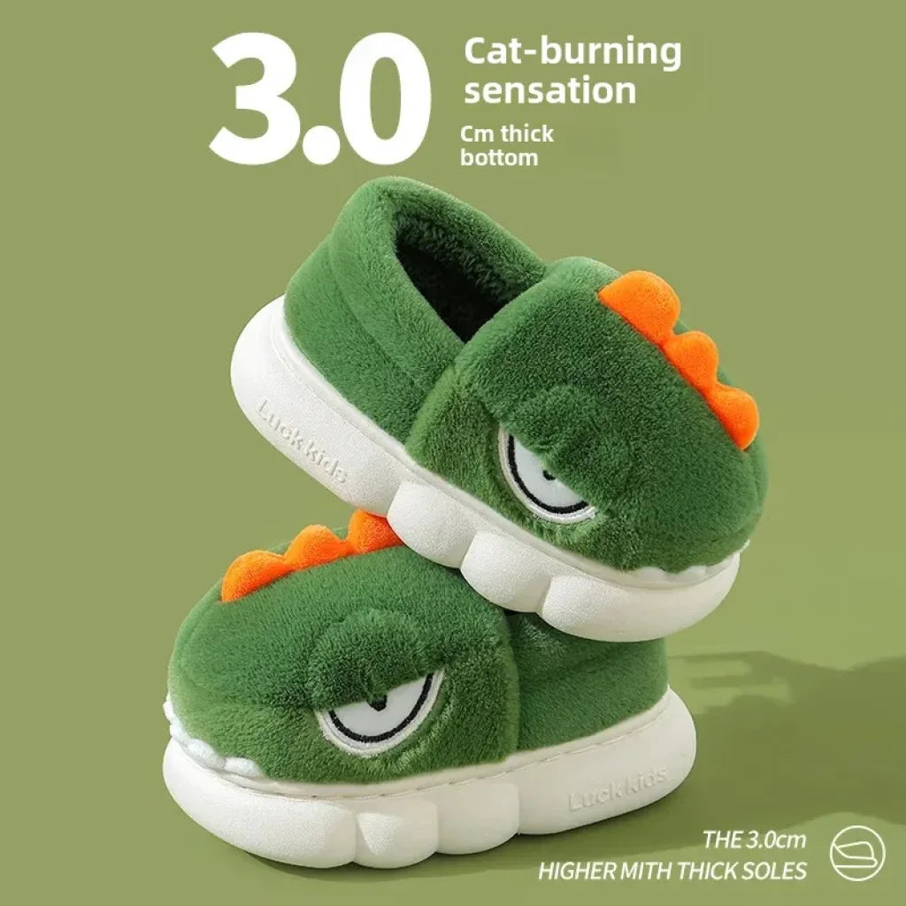 Kids Adorable Dinosaur Slippers