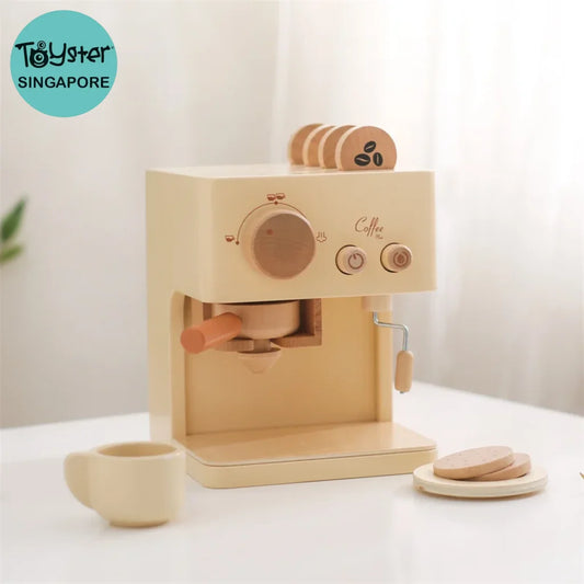 Kids Wooden Coffee Machine Kitchen Toys