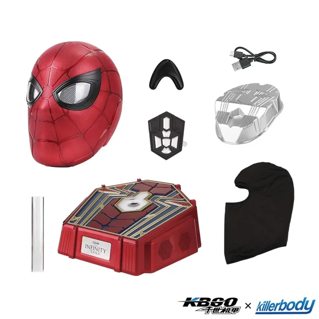 Killerbody Marvel 1: 1 Iron Spider Wearable Helmet With Bluetooth Speaker Base - Red / One Size / China Mainland
