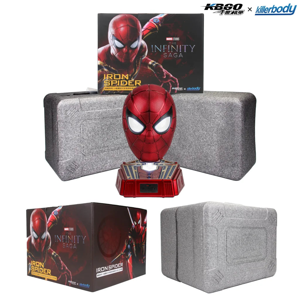 Killerbody Marvel 1: 1 Iron Spider Wearable Helmet With Bluetooth Speaker Base - Red / One Size / China Mainland